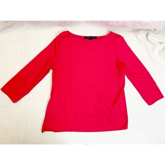 French Connection Pink scalloped edge Blouse S - Picture 1 of 8